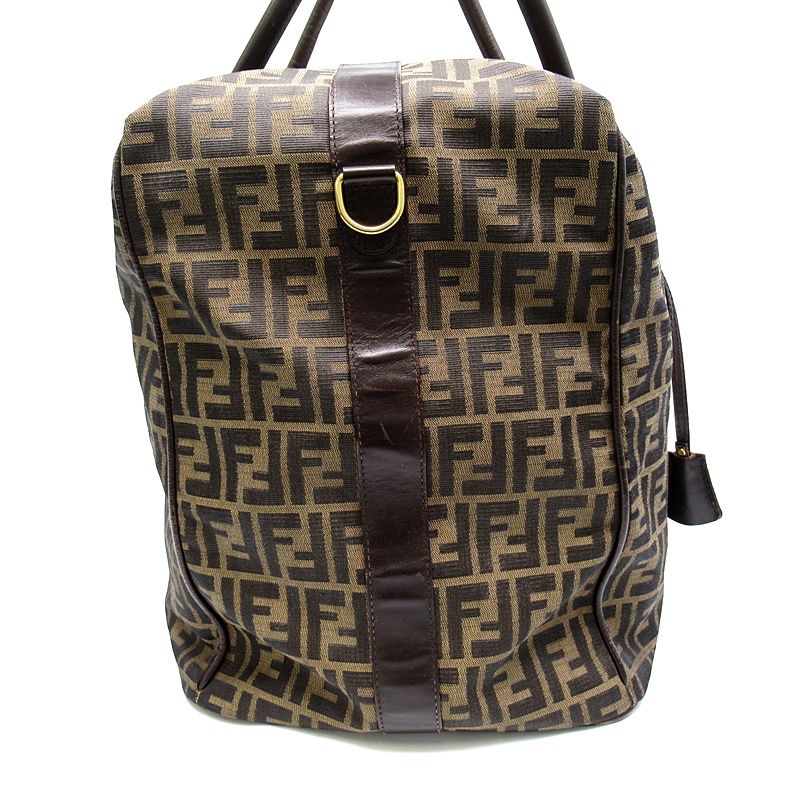 Fendi Zucca Boston Bag Brown — view 3