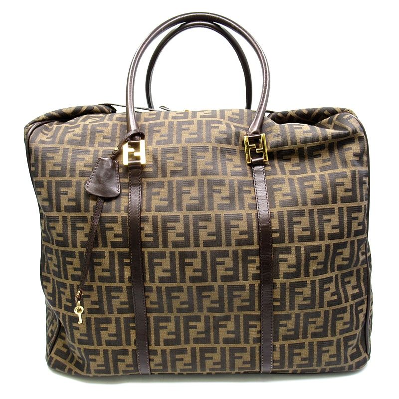 Fendi Zucca Boston Bag Brown — view 4