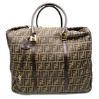 Fendi Zucca Boston Bag Brown — view 4
