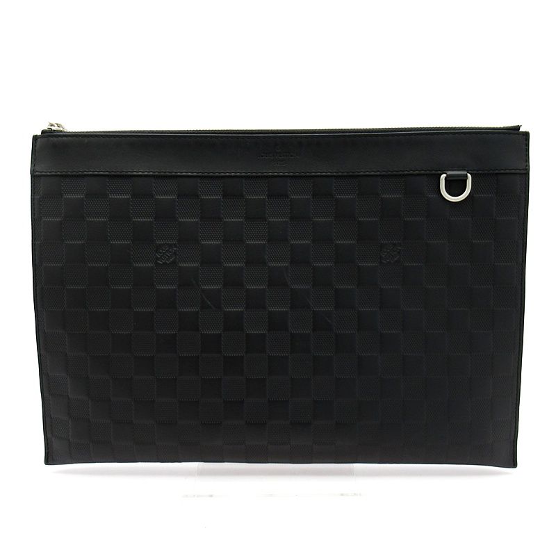 Louis Vuitton Pochette Discovery Damier Infini Clutch Black
