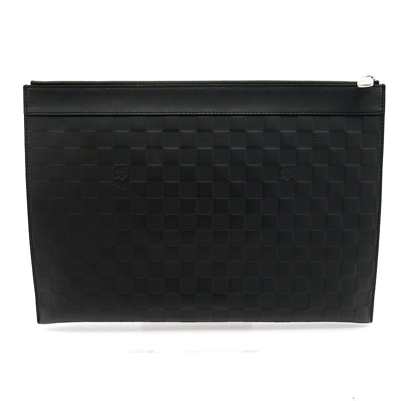 Louis Vuitton Pochette Discovery Damier Infini Clutch Black — view 3