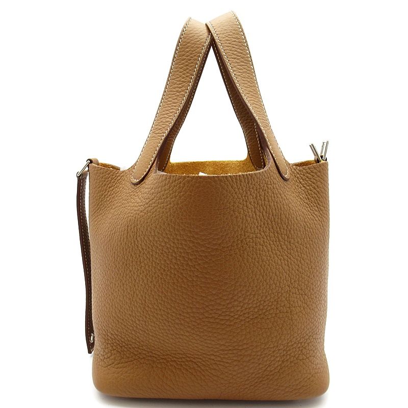 Hermes Picotin Lock PM Taurillon Clemence Handbag Gold — view 4