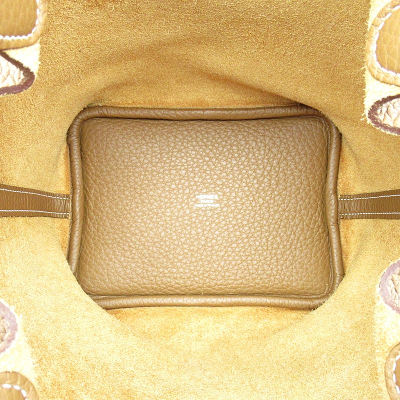 Hermes Picotin Lock PM Taurillon Clemence Handbag Gold — view 7