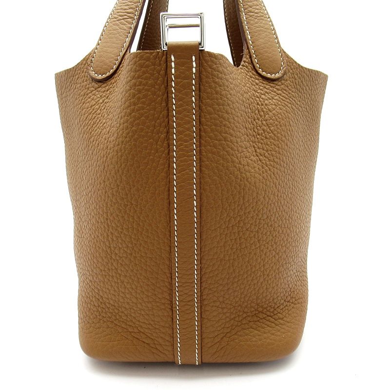 Hermes Picotin Lock PM Taurillon Clemence Handbag Gold — view 5