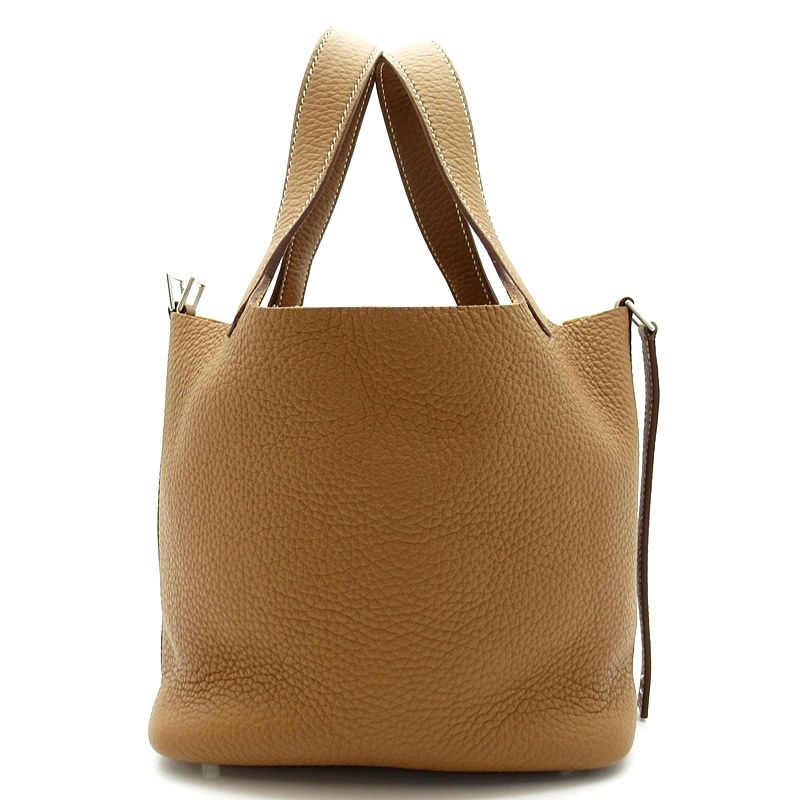 Hermes Picotin Lock PM Taurillon Clemence Handbag Gold