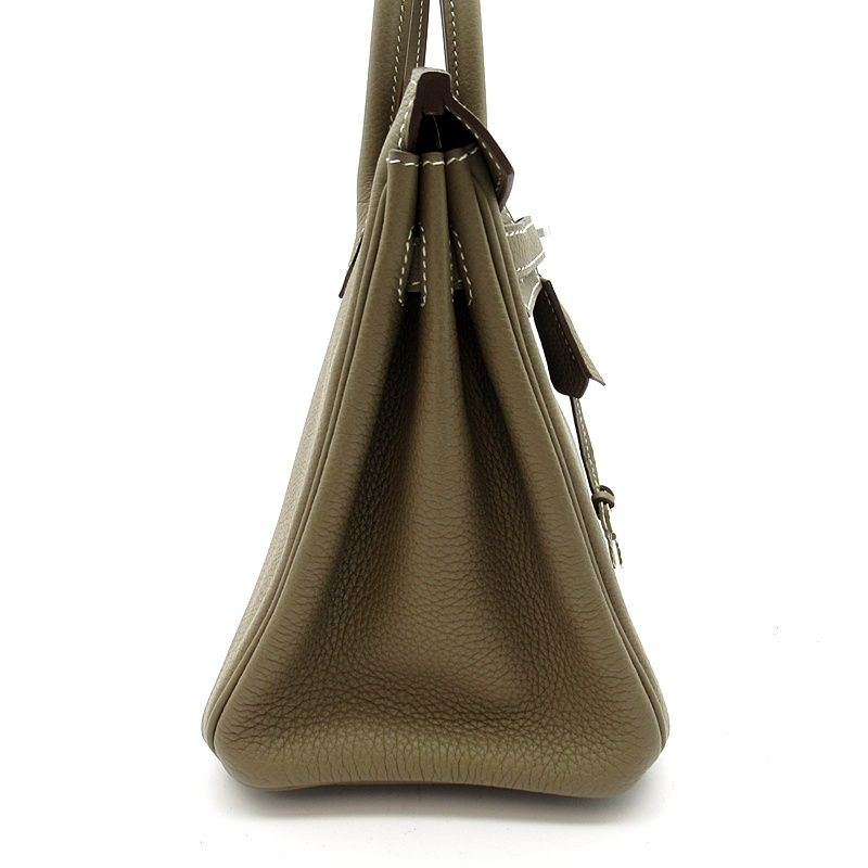 Hermes Birkin 25 Series Veau Epsom Handbag Etoupe — view 4