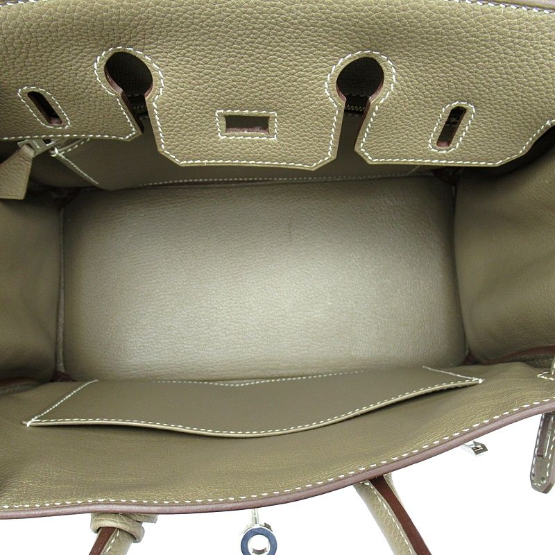 Hermes Birkin 25 Series Veau Epsom Handbag Etoupe — view 6