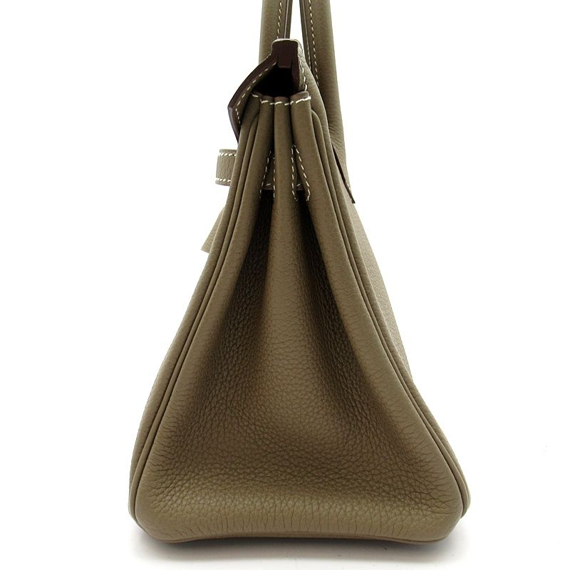 Hermes Birkin 25 Series Veau Epsom Handbag Etoupe — view 2