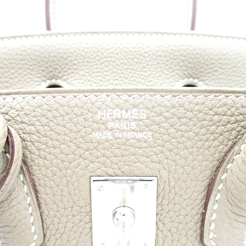 Hermes Birkin 25 Series Veau Epsom Handbag Etoupe — view 7