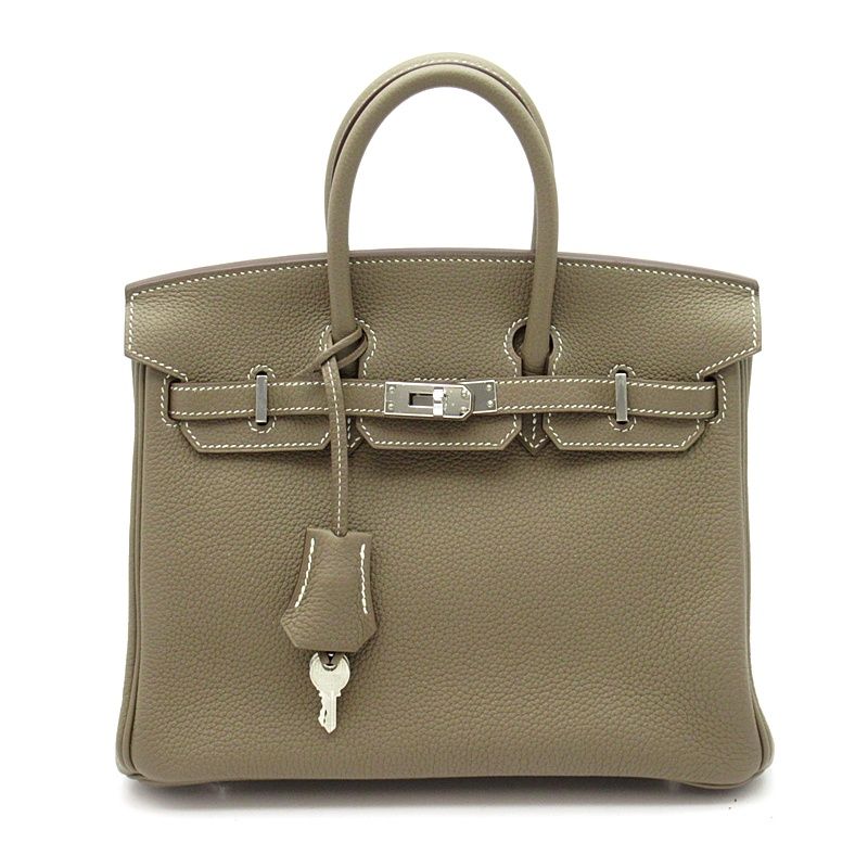 Hermes Birkin 25 Series Veau Epsom Handbag Etoupe