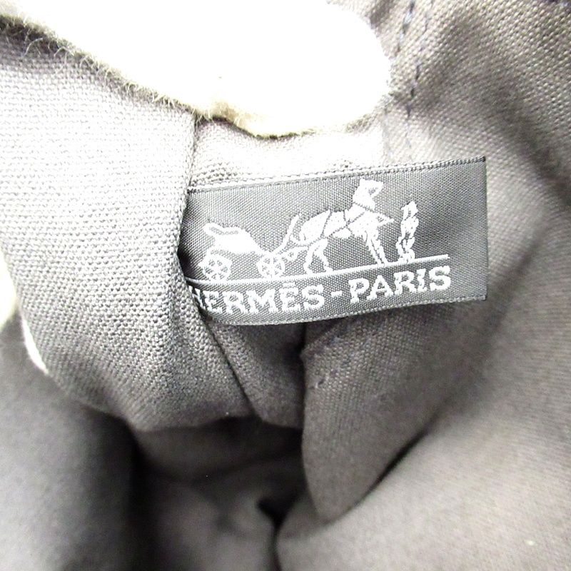 Hermes Ginza Limited Fourre Tout MM Canvas Tote Gray — view 8