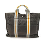 Hermes Ginza Limited Fourre Tout MM Canvas Tote Gray — view 4