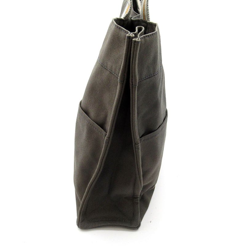 Hermes Ginza Limited Fourre Tout MM Canvas Tote Gray — view 3