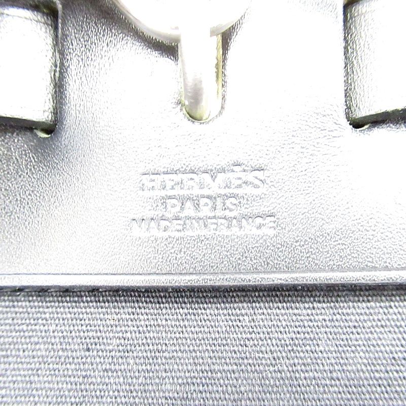 Hermes Herbag PM Toilet Ash Calf Shoulder Bag Black — view 7