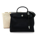 Hermes Herbag PM Toilet Ash Calf Shoulder Bag Black