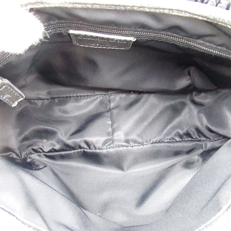 Dior Street Chic Shoulder Bag Canvas Leather Black — view 7