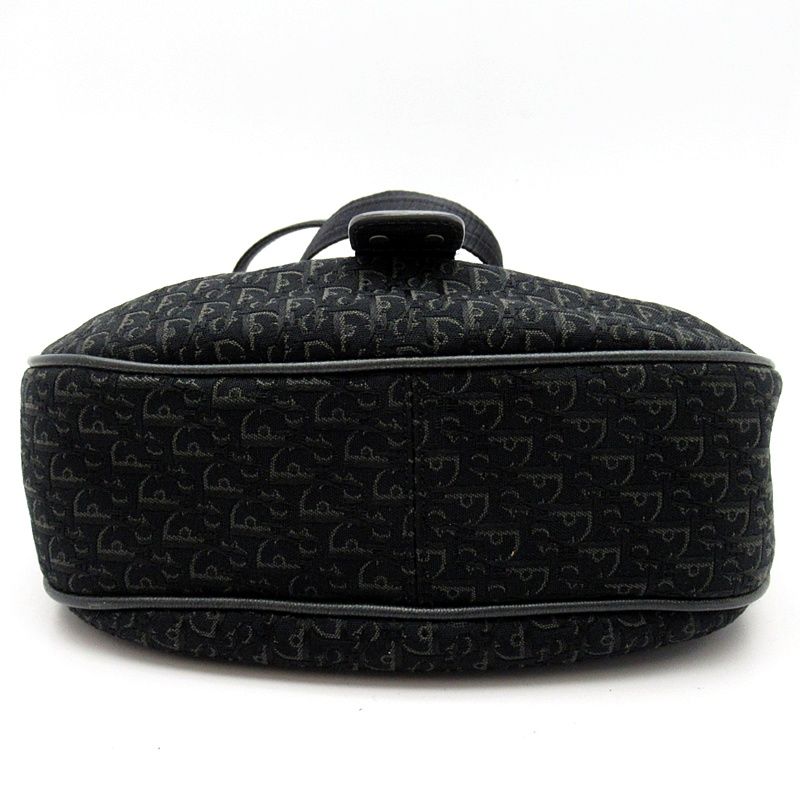 Dior Street Chic Shoulder Bag Canvas Leather Black — view 6