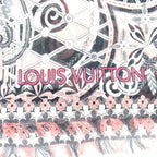 Louis Vuitton Shawl Cotton Black Pink White Scarf — view 2