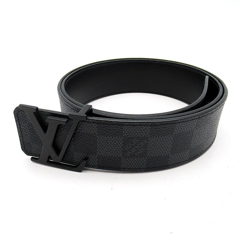 Louis Vuitton Ceinture LV Initial Belt Damier Graphite Black