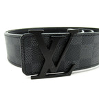 Louis Vuitton Ceinture LV Initial Belt Damier Graphite Black — view 2