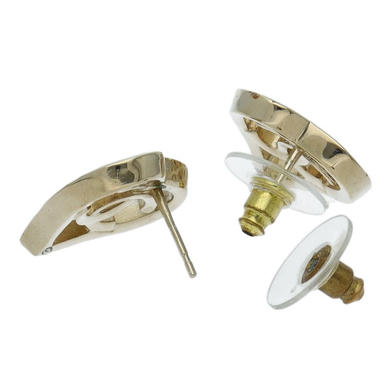 Chanel CC Logo in Earrings Metal — view 2