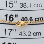 Hermes Mini Pop Necklace Brass — view 4