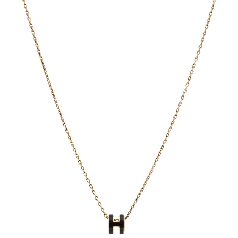 Hermes Mini Pop Necklace Brass — view 2