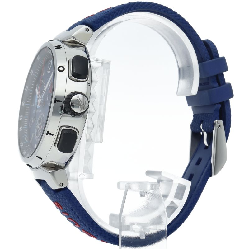 Louis Vuitton Tambour Outdoor Chronograph GMT Watch 44 Box SS Rubber Time — view 3