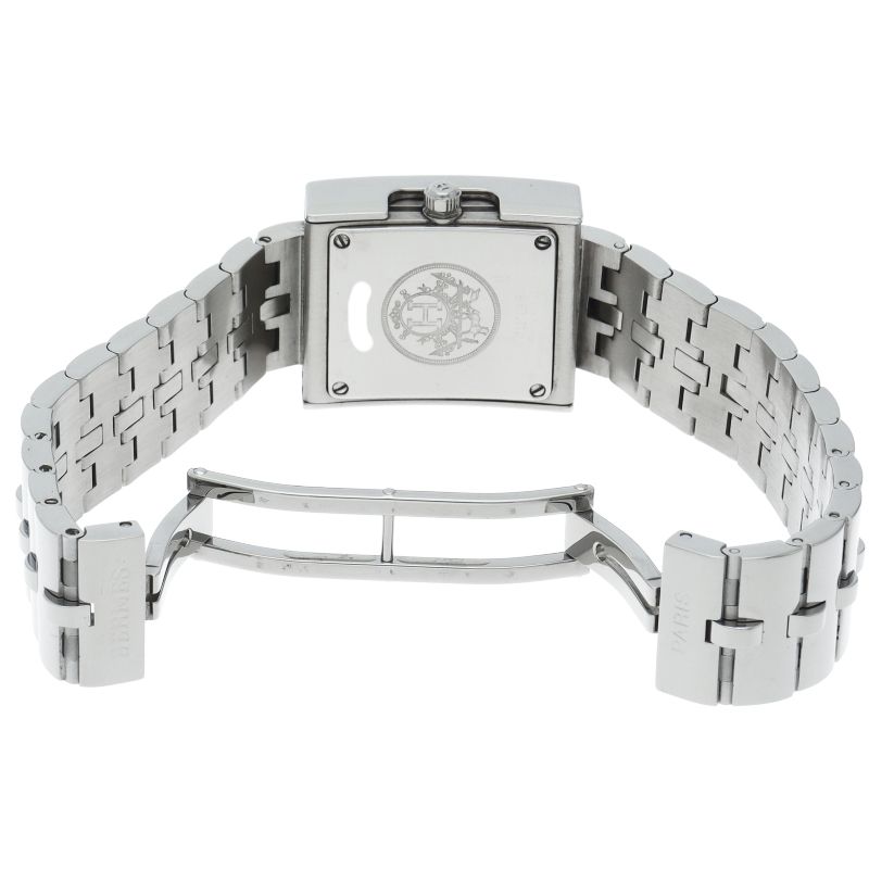 Hermes Watch SS White Polished — view 5