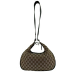 Gucci Attache Sherry Line GG Canvas Leather Shoulder Bag Brown Red Green — view 3
