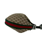 Gucci Attache Sherry Line GG Canvas Leather Shoulder Bag Brown Red Green — view 6