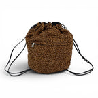 Bottega Veneta Reversible Backpack Nappa Sac Black Leopard Nylon Canvas — view 2