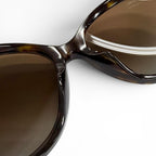 Chanel CC Logo Faux Pearl with Tortoiseshell Pattern Sunglasses Eyewear Brown — view 6