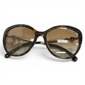 Chanel CC Logo Faux Pearl with Tortoiseshell Pattern Sunglasses Eyewear Brown
