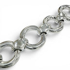 Hermes Vintage Frontier Bracelet Bangle Silver — view 5