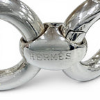 Hermes Vintage Frontier Bracelet Bangle Silver — view 7