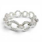 Hermes Vintage Frontier Bracelet Bangle Silver