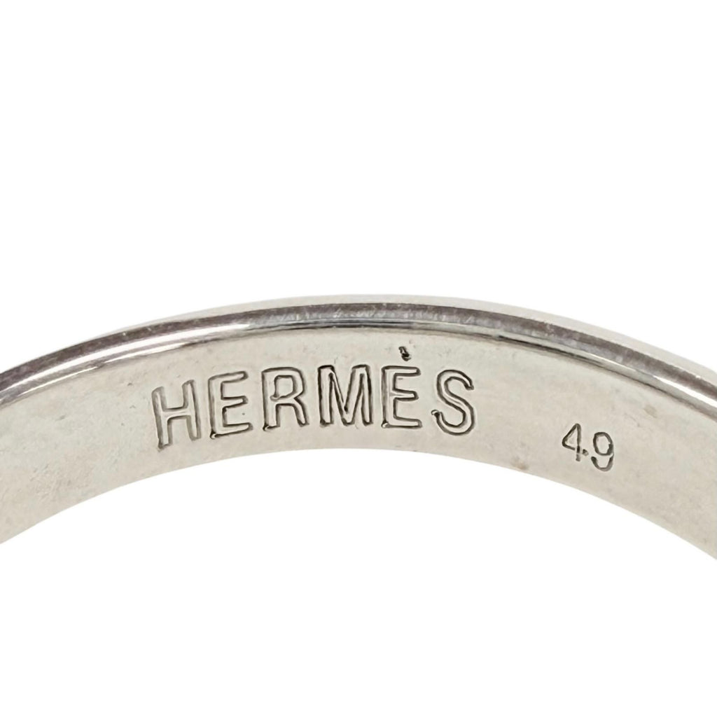 Hermes Heart Knock Ring 925 750 Silver Gold — view 5