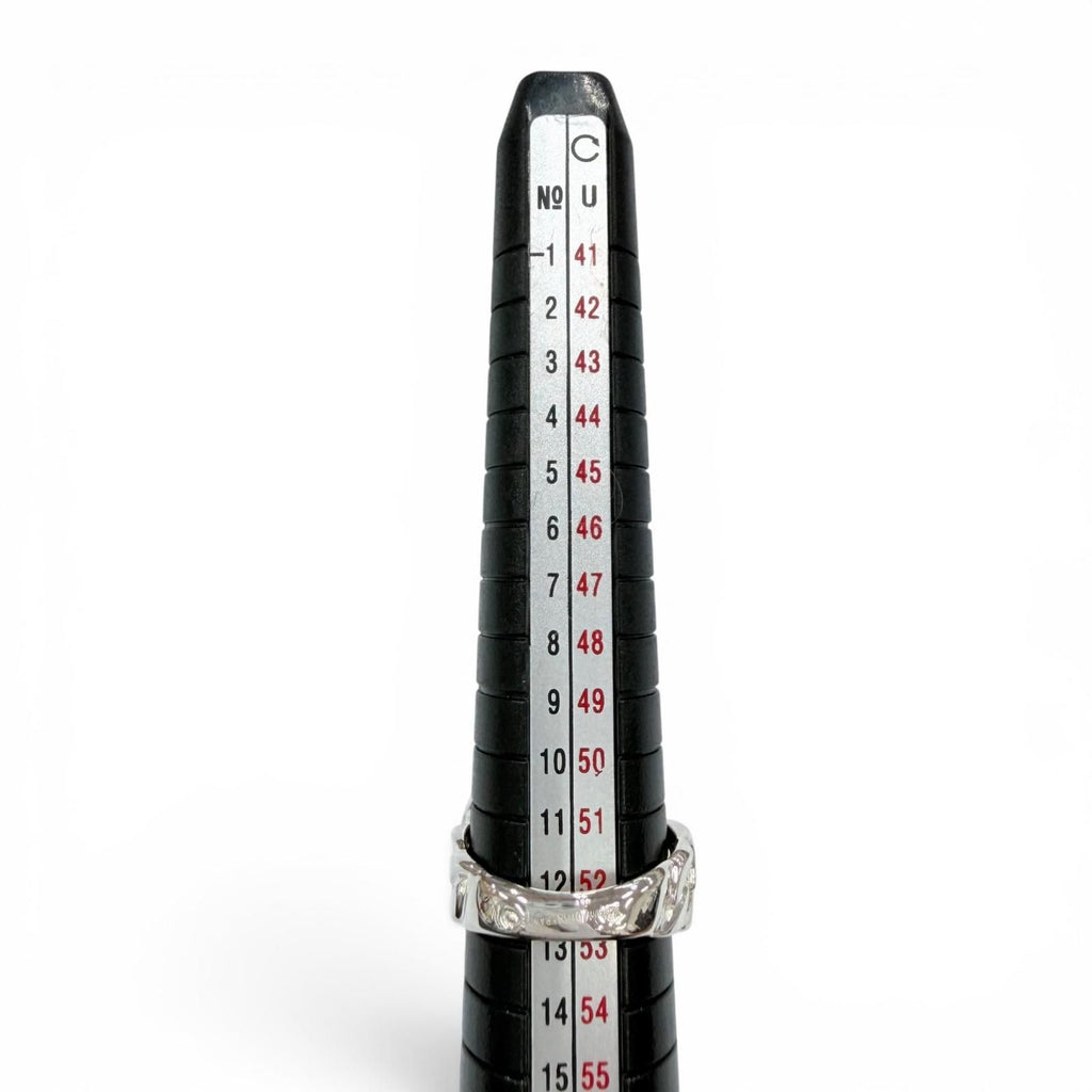 Hermes Vintage Book le Cellier Ring 925 Silver — view 8
