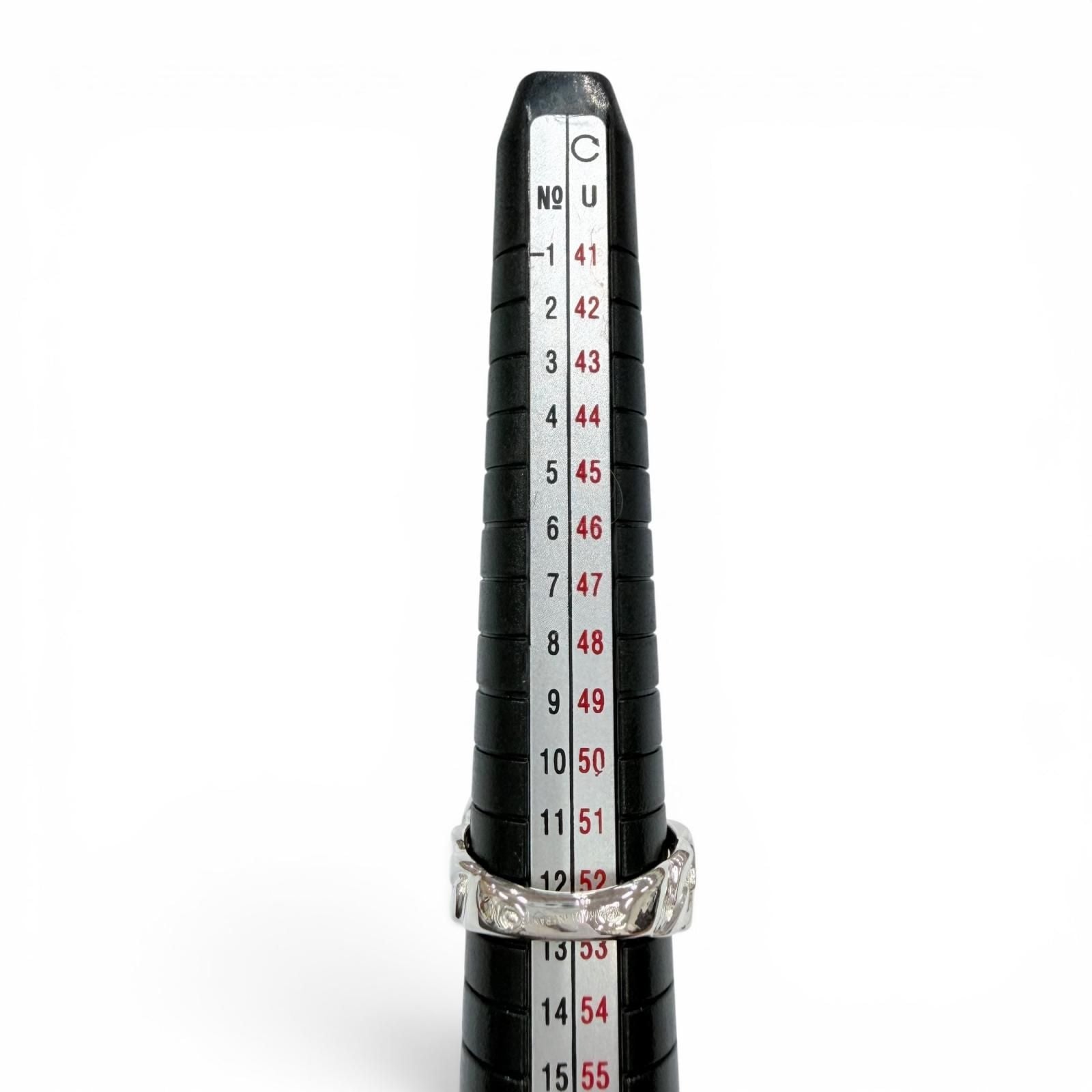 Hermes Vintage Book le Cellier Ring 925 Silver — view 8