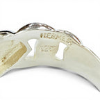 Hermes Vintage Book le Cellier Ring 925 Silver — view 7
