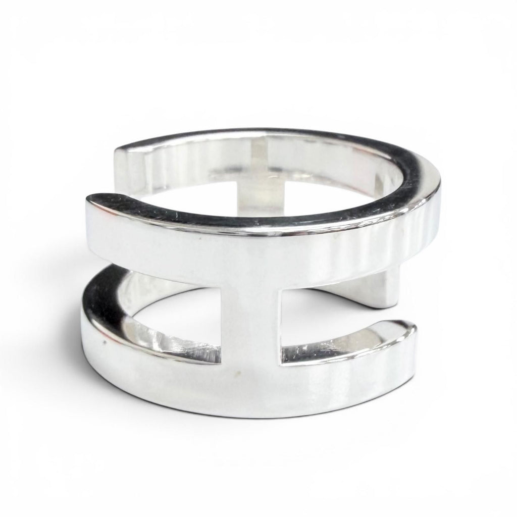 Hermes Symbol Ring Silver 48 Large Recommended — view 4