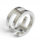 Hermes Symbol Ring Silver 48 Large Recommended