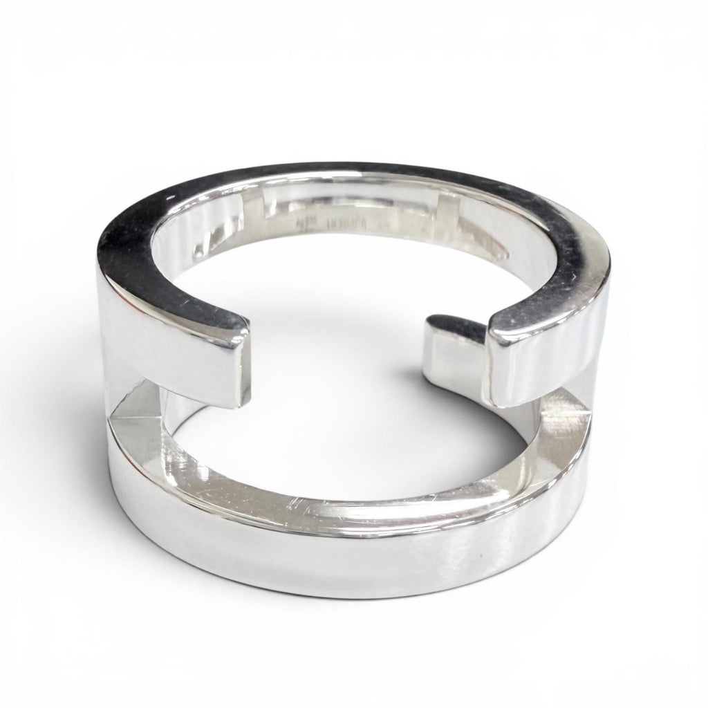 Hermes Symbol Ring Silver 48 Large Recommended — view 6