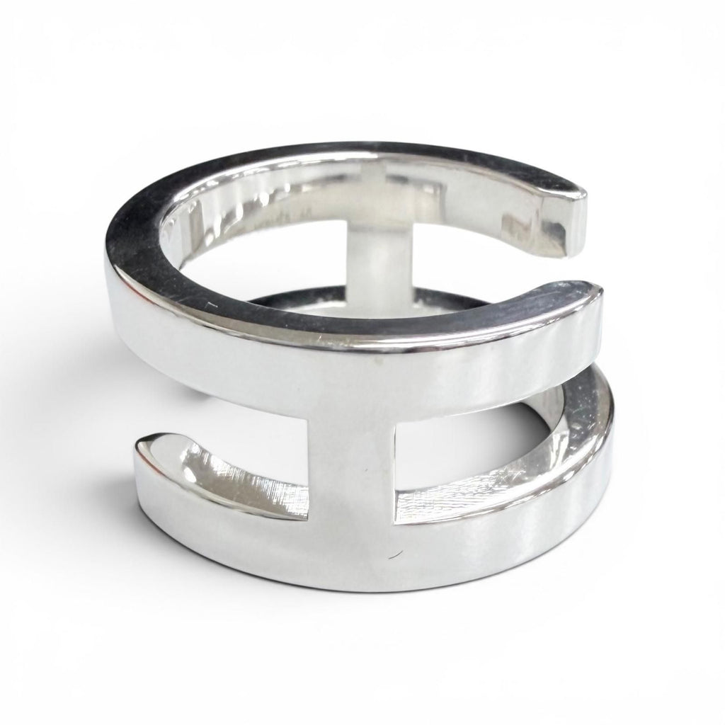 Hermes Symbol Ring Silver 48 Large Recommended — view 5