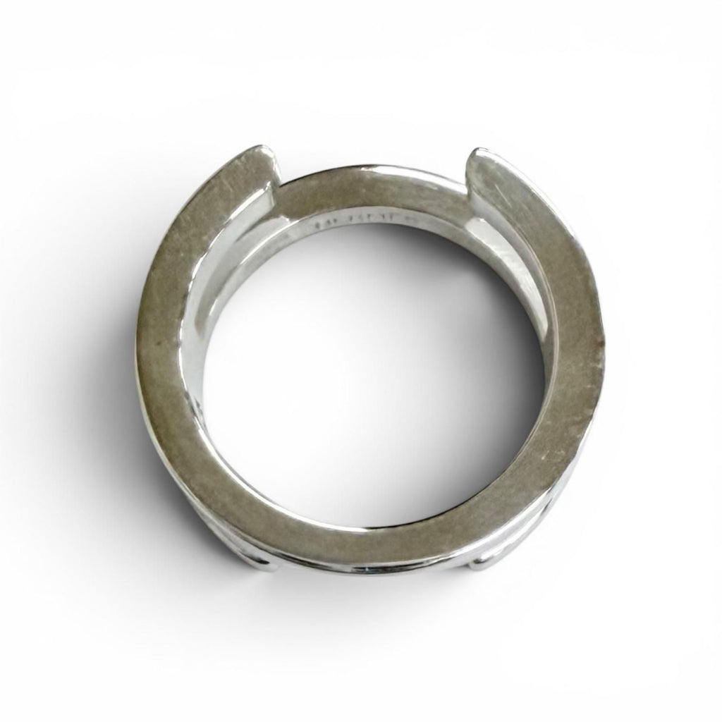 Hermes Symbol Ring Silver 48 Large Recommended — view 7