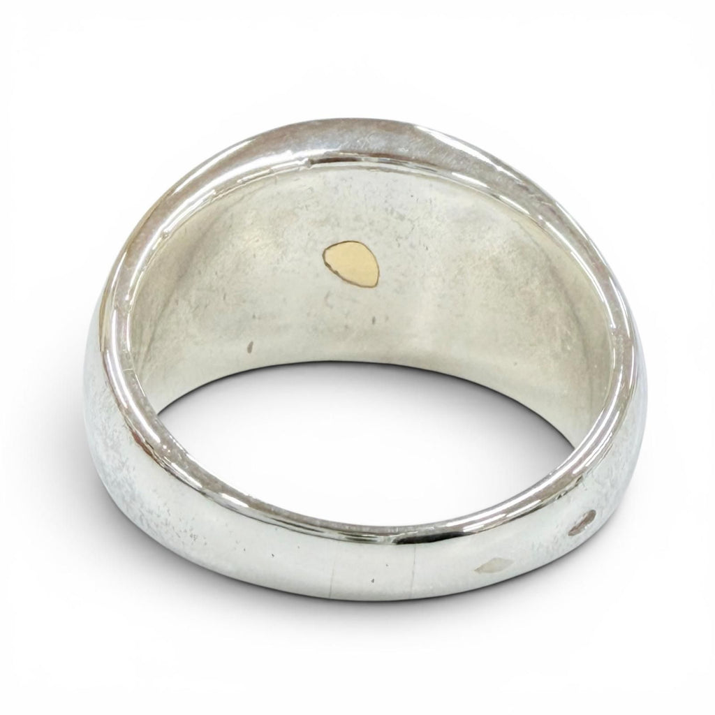 Hermes Vintage 925 750 Series Ring Silver Gold — view 4