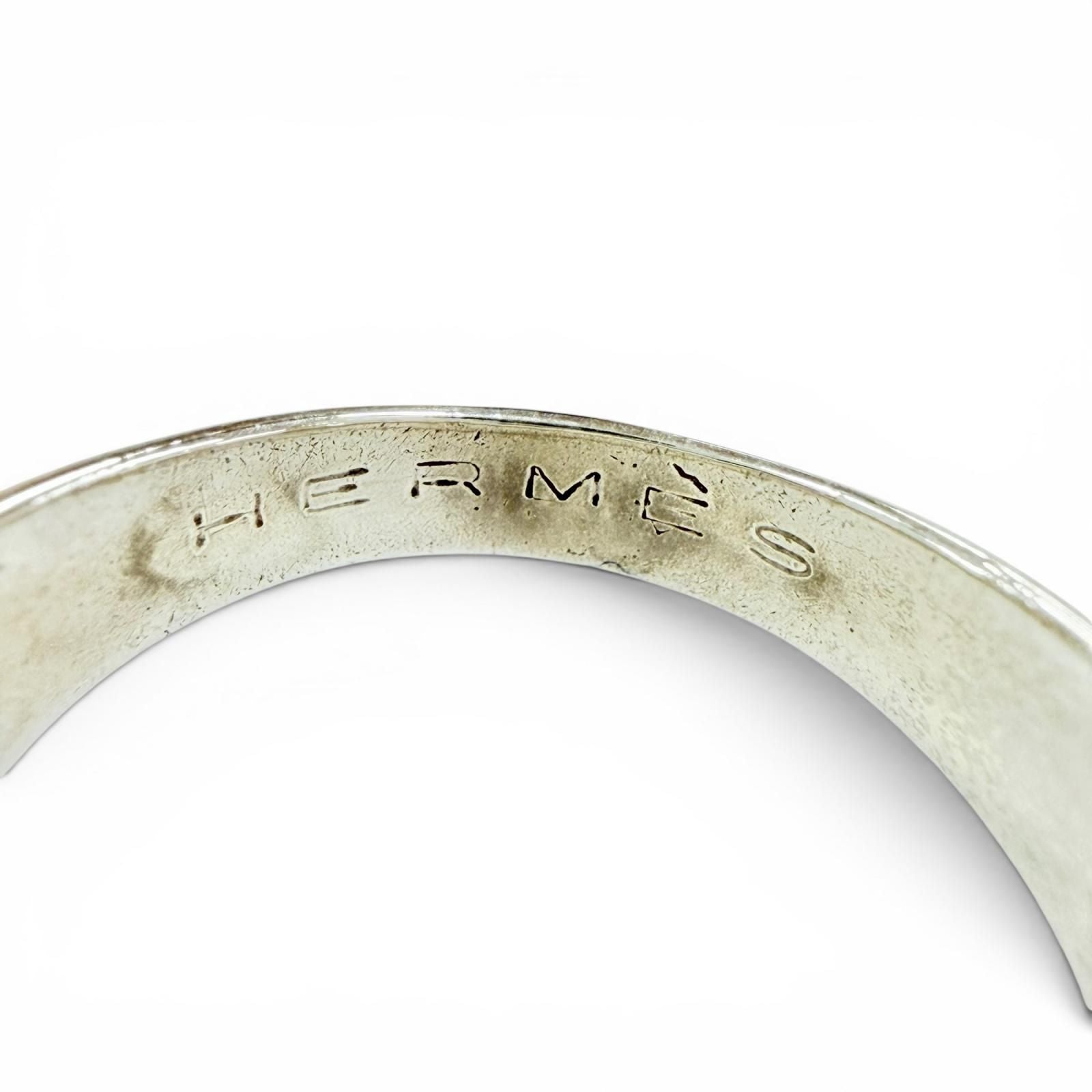 Hermes Vintage 925 750 Series Ring Silver Gold — view 6