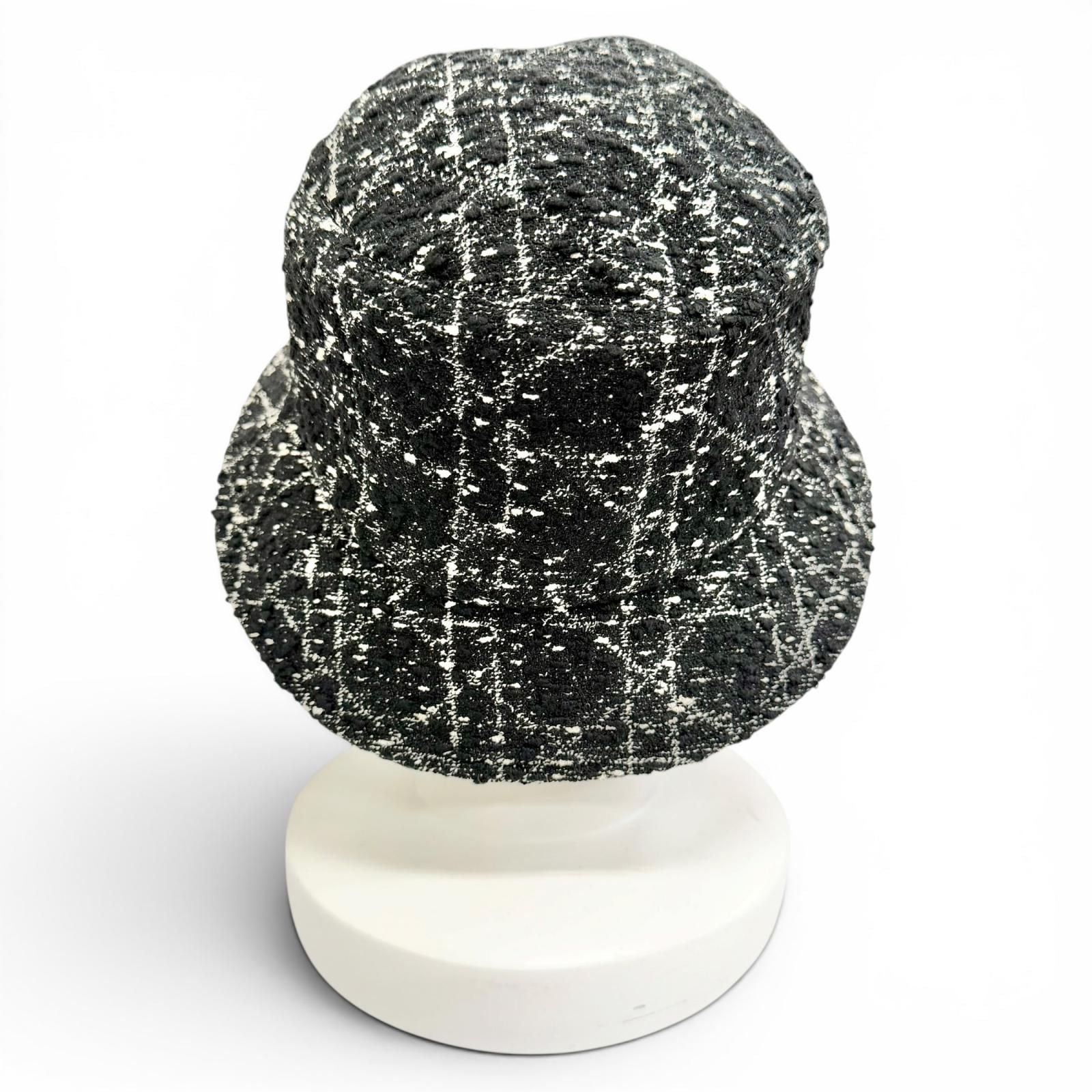 Dior Teddy-d Bob Hat Macro Cannage Bucket Hat Black 59 — view 5