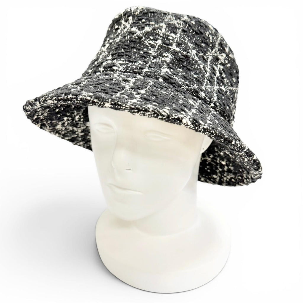 Dior Teddy-d Bob Hat Macro Cannage Bucket Hat Black 59